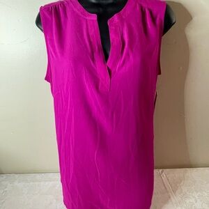 Chaus Magenta Sleeveless Blouse